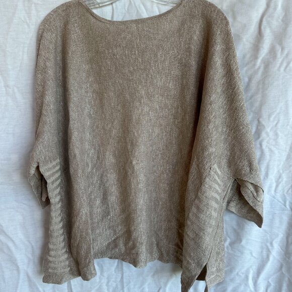 Anthropologie Alicia Gold Shimmer Pullover - Picture 4 of 5